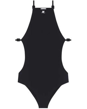 Courreges Badeanzug Mit Cut-Out - Blau