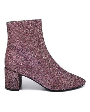 Saint Laurent Botines Loulou 50 - Morado