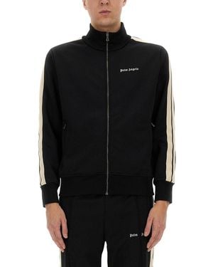 Palm Angels Track Jacket With Zipper - Black