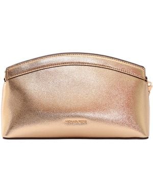 Michael Kors Sm Dome Chn Clutch Xbody - Natural