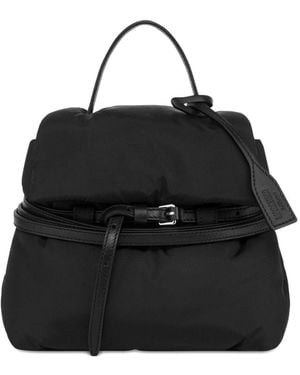 Moschino Tie Me Nylon Backpack - Black