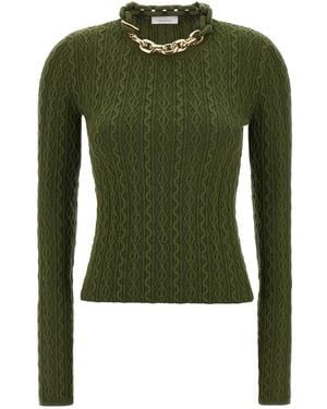 Rabanne Necklace Sweater Sweaters And Cardigans Green