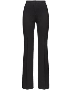 Pinko Flared Full Milano Pants - Black