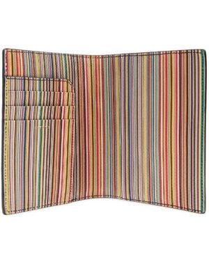 Paul Smith Cartera para hombre para pasaporte - Metálico