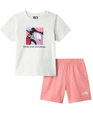 The North Face T-Shirt Set With Bermuda Shorts - Pink