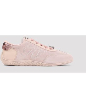 Roger Vivier Niedrige Sneakers mit Strasssteinen von - Pink
