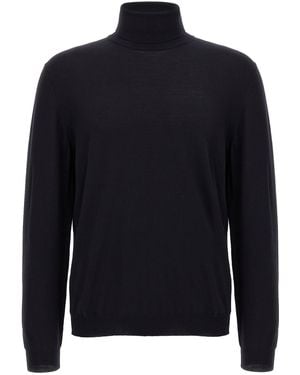 Zanone Wolle Rollkragenpullover - Blau
