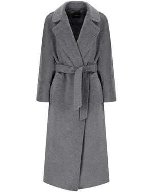 Weekend by Maxmara Tempera Belted Coat - Gray