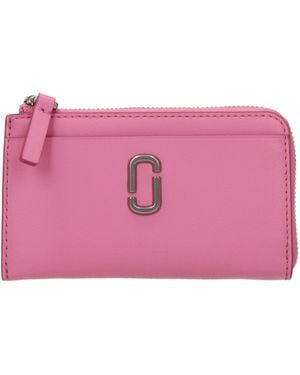 Marc Jacobs Damess Documenthouder Leer Roze/confetti Roze - Paars