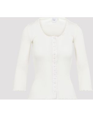 Chloé Long Sleeve T Shirt - Wit