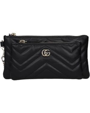 Gucci Marmont Pochette Leather - Black