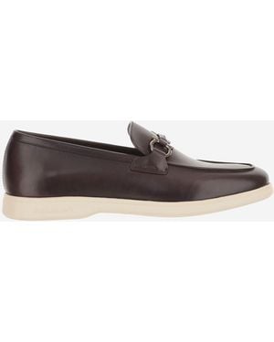 Ferragamo Leder-Loafer - Braun