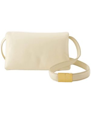 Marni Hobo Prisma Tas Lederen Beige - Wit