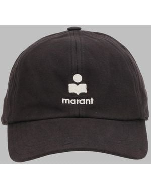 Isabel Marant Baseball Cap Tomas Cotton Hat - Black