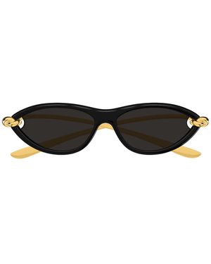 Bottega Veneta Zonnebril Bv1390 S 001 Goud/grijs Dames - Bruin