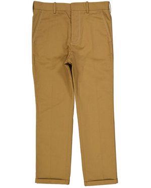 Marni Cotton Slim Hosen - Natur