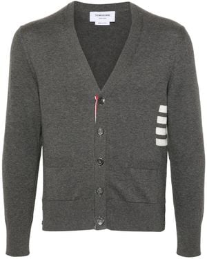 Thom Browne Gegen Neck -Strickjacke - Grau