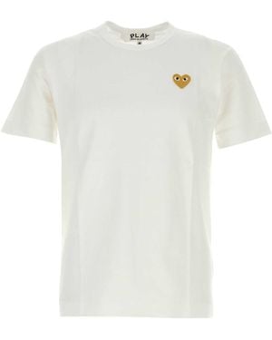 COMME DES GARÇONS PLAY Cotton T Shirt - White