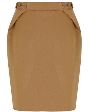 Elisabetta Franchi Mini Skirt - Natural