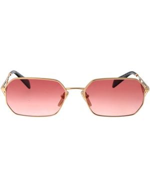 Prada Sonnenbrille Mit Eckigem Gestell - Pink