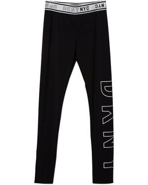 DKNY Leggings Con Stampa - Black