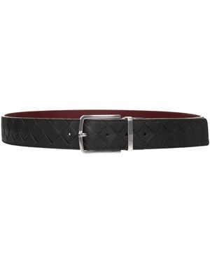 Bottega Veneta Cinture Uomo Pelle Verde/Barolo - Black