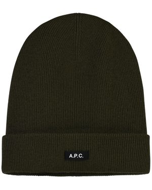 A.P.C. 'autumn' Groene Wollen Beanie