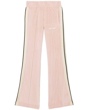 Palm Angels Chenille Track Trousers - Pink