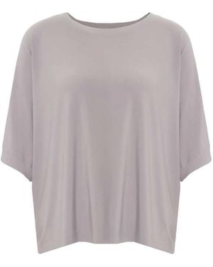 Norma Kamali Camiseta cuadrada - Gris