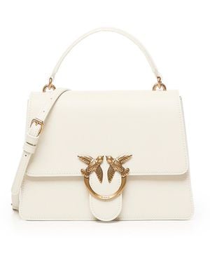Pinko Mini Love Top Hanpot Bag - Bianco