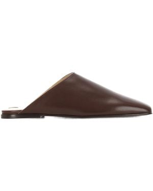 Loro Piana Alba Lambskin Muli - Marrone