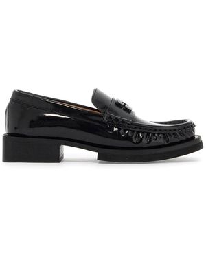 Ganni "Butterfly" Logo Loafer - Schwarz