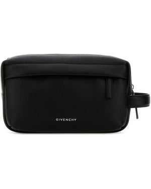 Givenchy Black Leather U Backpack Beauty Case