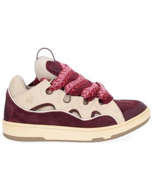 Lanvin Leather "Curb" Sneaker - Pink