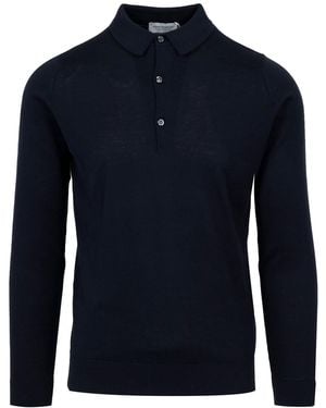John Smedley T Shirts And Polos - Blue