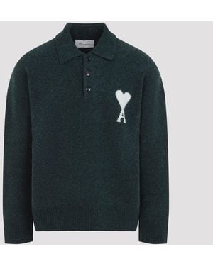 Ami Paris Ami Adc Polo - Groen