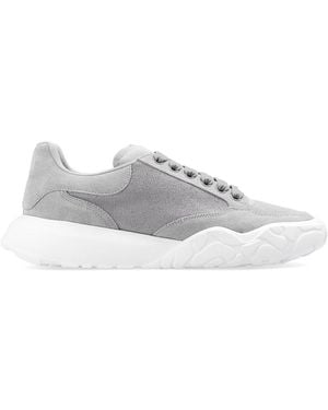 McQueen Wildleder Logo Sneakers - Grau