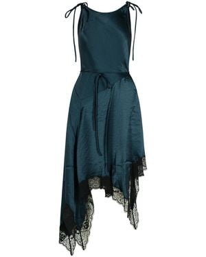 Acne Studios Benzine Blauwe Acetaatjurk