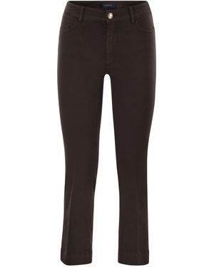 Sportmax Pantalones de mezclilla Enna con mini línea de bengala - Gris