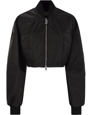 Sportmax Avenue Drip Proof Twill Bomberjacke - Schwarz