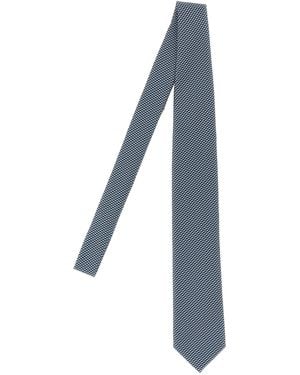Brioni Jacquard Krawatte - Blau