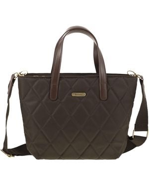 Barbour Mini Quilted Tote Bag - Black
