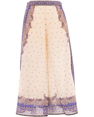Zimmermann Maxine" Wide-Leg Pants - Multicolor