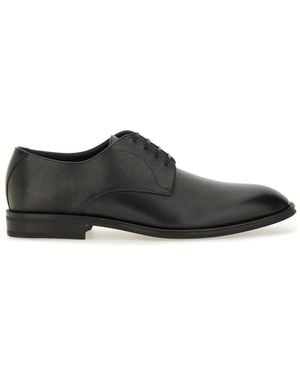 BOSS Leather "Derby" Loafer - Black