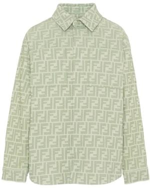 Fendi Shirt With Logo - Green