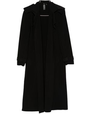 Norma Kamali Oversized Trenchcoat - Zwart