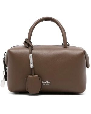 Max Mara Sac à bandoulière avec poignée supérieure - Marron