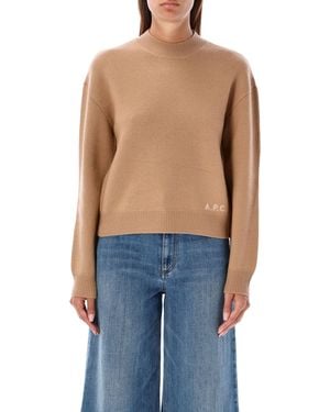 A.P.C. Pullover braun - Blau