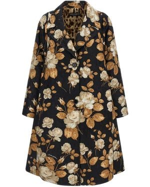 Dolce & Gabbana Brokat-Mantel - Schwarz