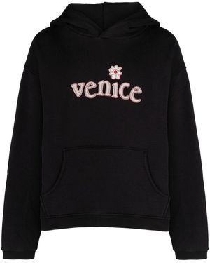 ERL Hoodie Met Logopatch - Zwart